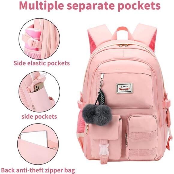 Large Backpack Girl Backpack Teen Girls Bookbag College Women Middle High main image 6